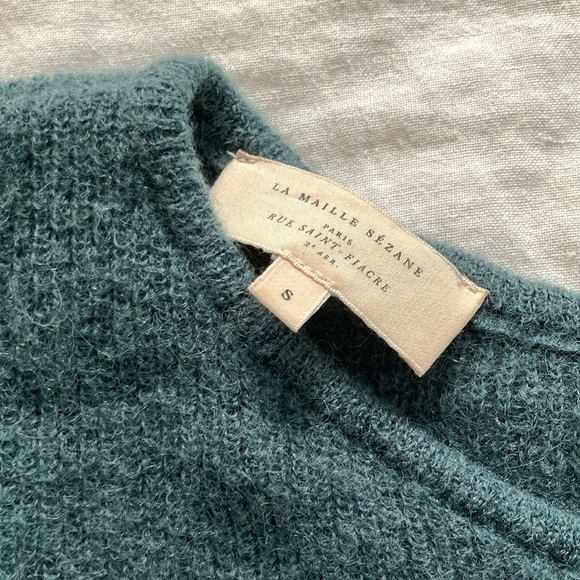 Sezane Blue Cardigan Sweater - Picture 2 of 3